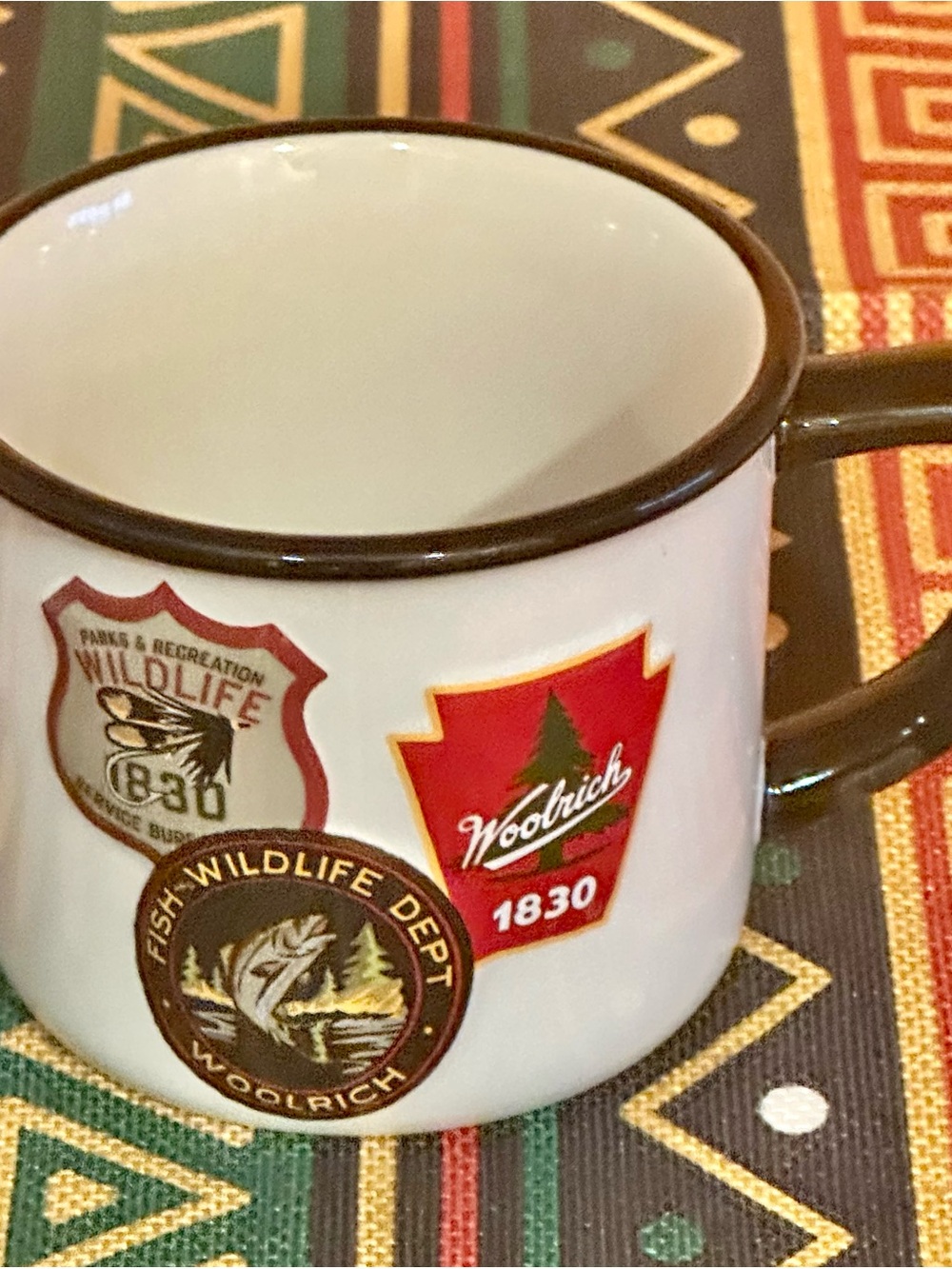 Woolrich retro-style camp mug